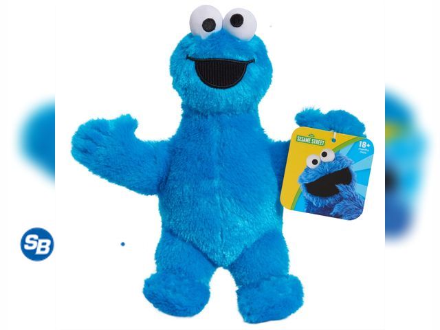 Lot 58-60333 - New Sesame Street Friends 8-inch Cookie Monster Sustainable Plush Stuffed Animal Baby and Toddler To...