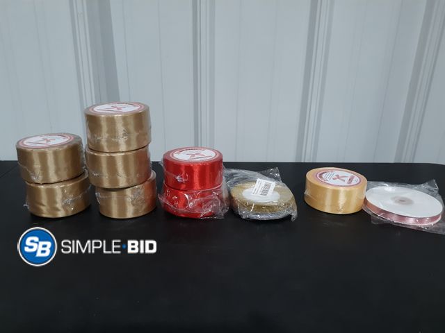 Lot 58-21267 - Bag of Misc. Rolls of Ribbon - Unused