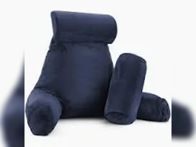 Lot 58-37514 - New Nestl Reading Pillow, Extra Large Bed Rest Pillow with Arms – Premium Shredded Memory Foam TV Pi...