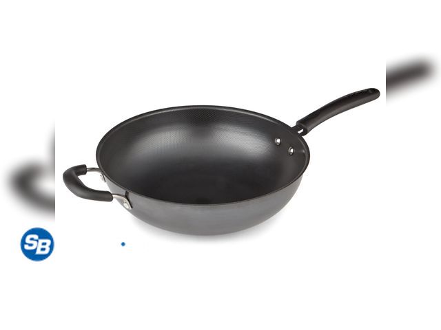 Lot 58-27003 - Supor Carbon Steel Wok, 12.6 in, Traditional Deep-Bowl Iron Wok, Metal Utensil Safe - light use