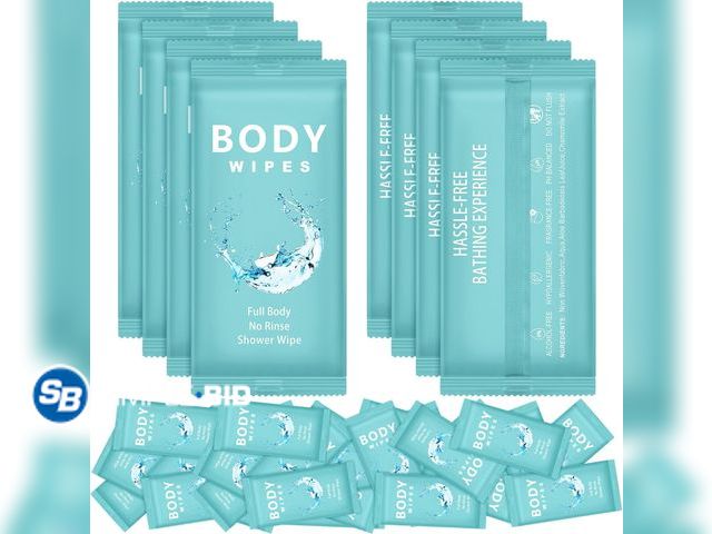 Lot 58-67615 - New Treela 300 Pcs Large Body Wipes Bulk Deodorant Travel Size for Homeless Care Package Supplies In...