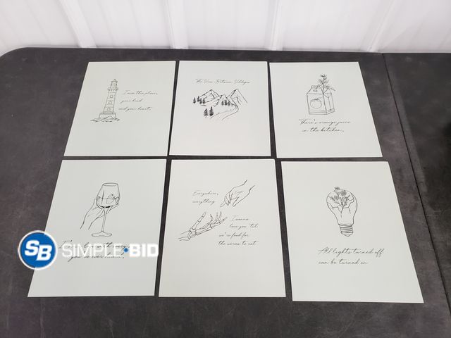 Lot 58-53709 - TwoDays Country Music Inspired  Decor - Set of (6)