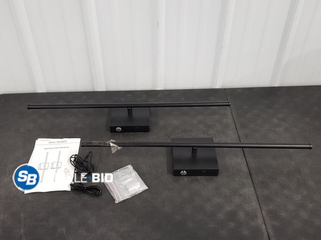 Lot 58-50266 - Set of (2) Black LED Wall Sconce