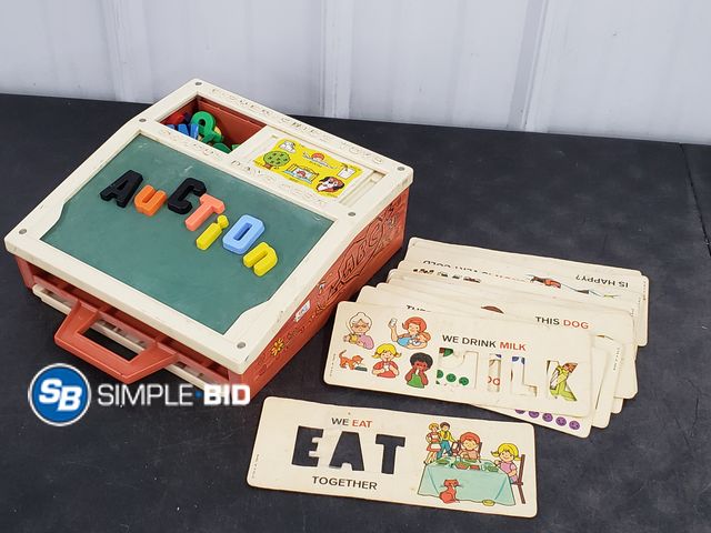 Lot 58-67788 - Vintage 1972 Fisher Price Toys School Days Desk - in good condition