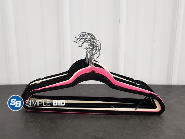 Lot 58-74584 - Lot of (20) Velvet Hangers - in good condition - variety of Colors