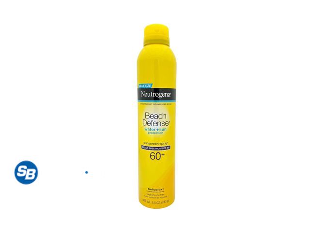 Lot 58-68612 - New Neutrogena Beach Defense SPF 60+ Sun Care Sunscreen Spray - 8.5 Ounce