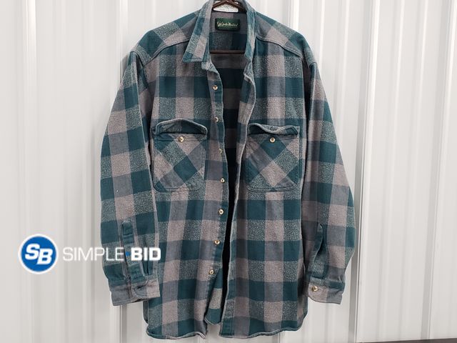 Lot 58-59248 - Gander Mountain Checked Flannel Button Down Shirt - Size XL Tall - Used