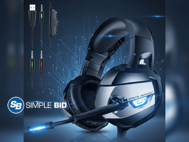 Lot 58-57769 - New RUNMUS Gaming Headset PS4 Headset, Xbox Headset with 7.1 Surround Sound, Gaming Headphones Noise...