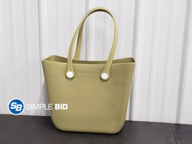 Lot 58-67717 - Olive Green Versa Tote 15 1/2" x 7" - 12" Deep - light use - in good condition