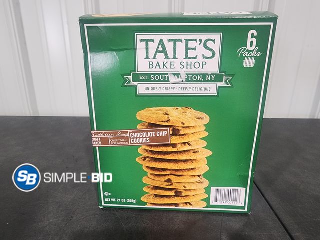 Lot 58-35540 - TATE'S Bake shop 4 packs Chocolate Chip Cookies - 4 packages - unopened