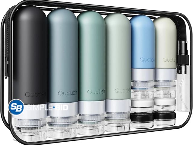 Lot 58-80448 - New 20 Pack Travel Bottles for Toiletries, Original Patented, TSA Approved Travel Size Containers, L...