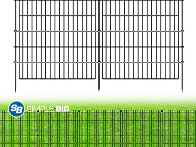 Lot 58-27271 - 10 Panels No Dig Decorative Garden Fence for Yard, 32 in(H) X 23.6 ft(L) Animal Barrier Fencing for ...