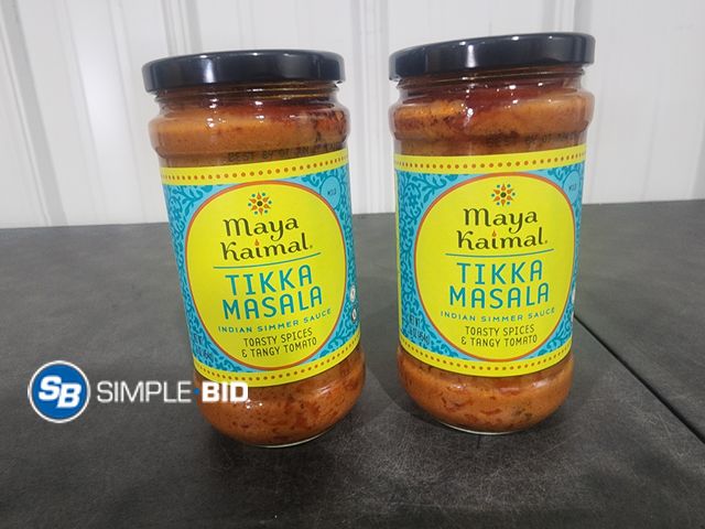 Lot 58-35533 - Lot of (2) Maya Kaimal Tikka Masala Toasty spices and Tangy tomato Sauce - unopened