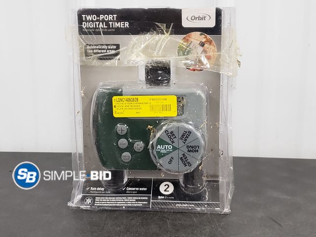 Lot 58-67501 - Orbit Two-Port Digital Outdoor Timer - Appears Unused