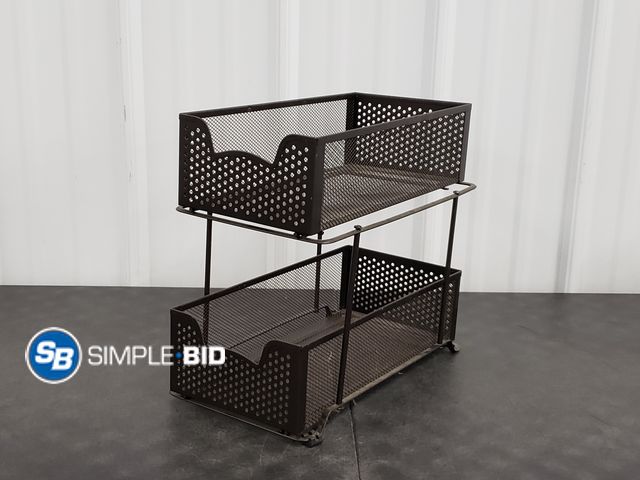 Lot 58-83069 - Metal 2-Drawers that Pull Out - Great to Put in a cupboard - Used