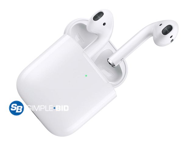 Lot 58-28402 - Apple AirPods with Wireless Charging Case (Latest Model) - unopened - sealed box
