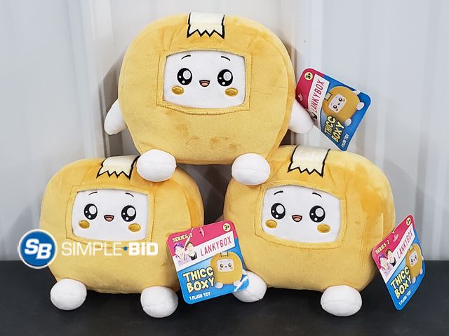 Lot 58-41323 - Lot of (3) New LankyBox Thicc Boxy Plush Toy - series 2