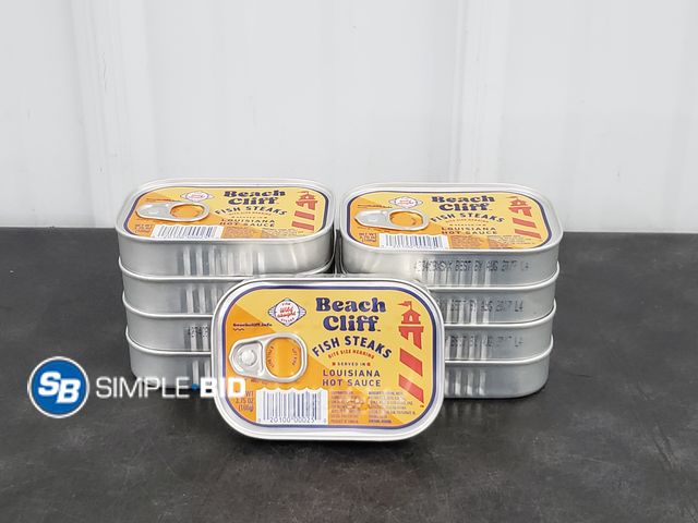 Lot 58-84190 - Lot of (9) Beach Cliff Fish Steaks - unopened - expired