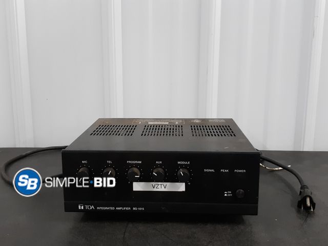 Lot 58-38641 - TOA Integrated Amplifier BG-1015 - tested to power on - no further testing