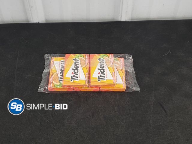 Lot 58-72328 - Lot of (5) Trident Tropical Twist Sugar Free Gum, 14 pieces in each