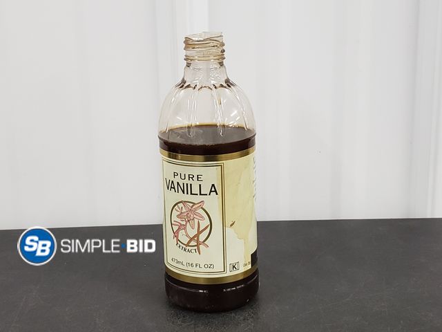 Lot 58-30779 - Pure Vanilla 16 oz - mostly full- no cap