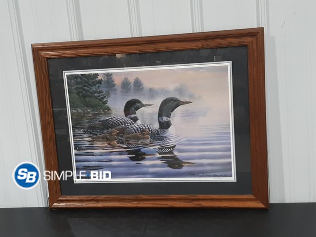Lot 58-32426 - Decorative Framed Michael Glenn Monroe "93" 364/3500 Duck Wall decor - approx. 34" x 26"