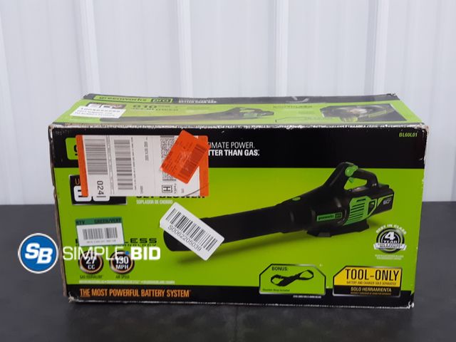 Lot 58-37132 - New Greenworks Pro Jet Blower (Tool Only) 610 CFM
