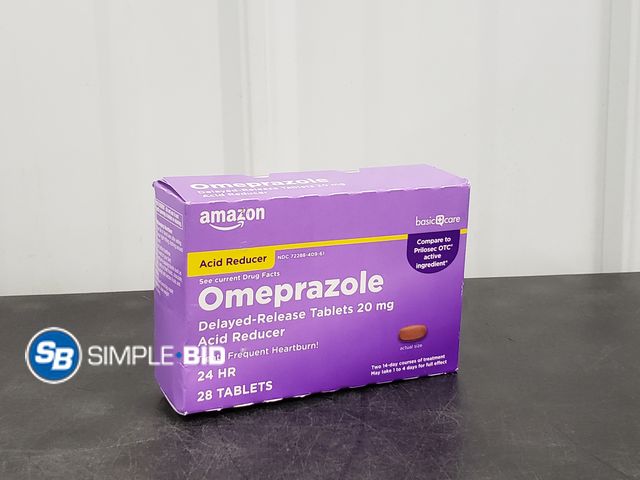 Lot 58-53811 - Omeprazole Acid Reducer  - 28 tablets