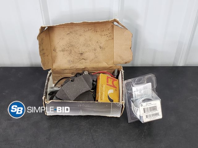 Lot 58-71897 - Set of Brake pads by Wagner for Chevy Tahoe or Yukon, Engine Bearing for Volkswagon and (1) Temp Pre...