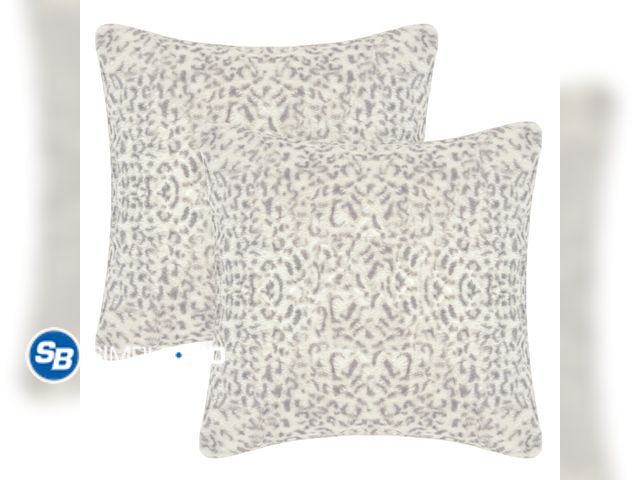 Lot 58-33238 - Lot of (9) Packages of L&amp;M Plush Throw Pillow Covers 26×26,Fluffy Decorative Pillow Covers with ...