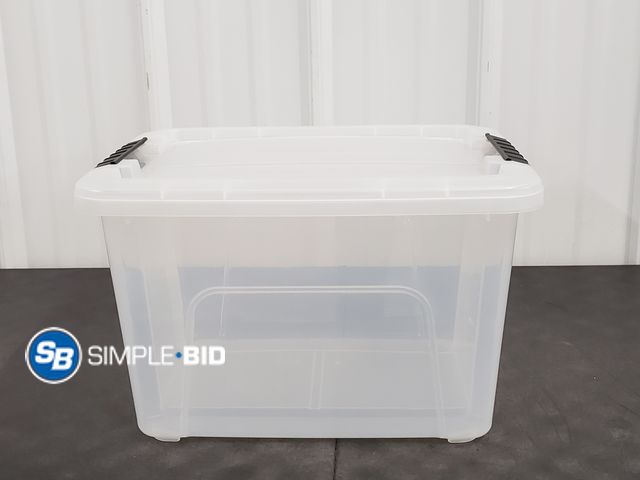 Lot 58-58506 - New IRIS 20 Qt. Plastic Storage Bin with Lid