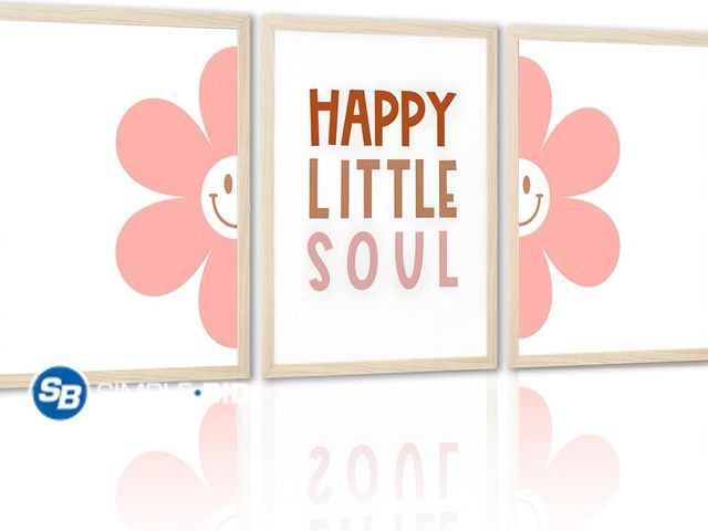 Lot 58-56472 - Lot of (3) Pink Kids Wall Art Posters on Canvas 16 x 24"