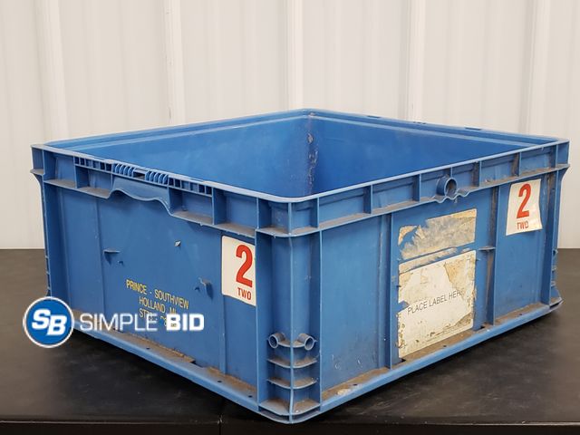 Lot 58-63528 - Heavy Duty Plastic Crate - Approx 22 x 22 x 11"