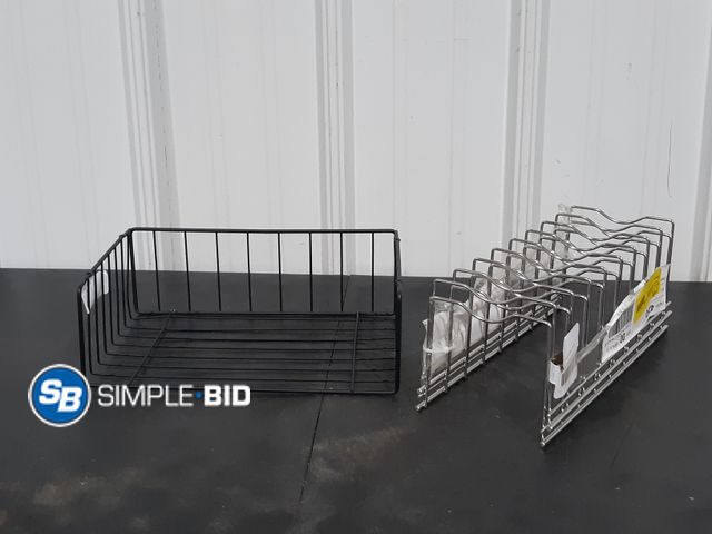 Lot 58-34577 - Lot of (3) Wire Baskets/ Shelves