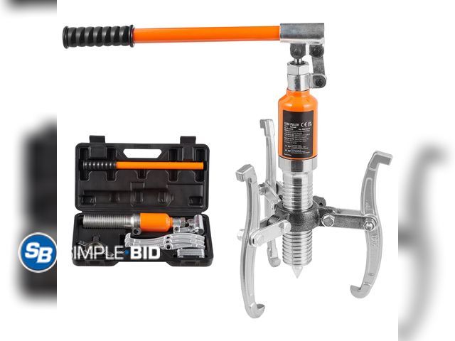 Lot 58-58434 - New Hydraulic Gear Puller, 5 Ton Max Capacity Wheel Bearing Pulling Separator, 2 or 3 Jaws Puller, V...