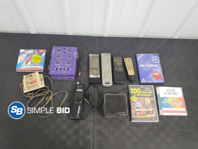 Lot 58-68521 - Lot of Misc Electronics, Remotes  and More
