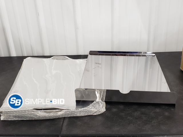 Lot 58-59584 - Stainless Steel Shelf with Throw Away Cooking Pans