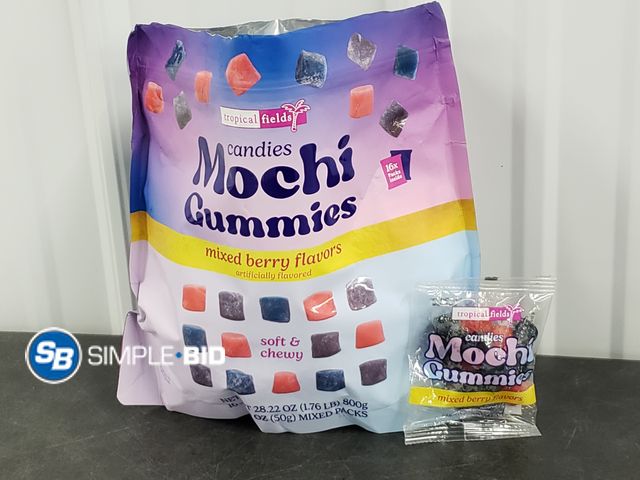 Lot 58-37827 - Mochi Gummies Mixed Berry Flavors - 15 individually packaged - unopened