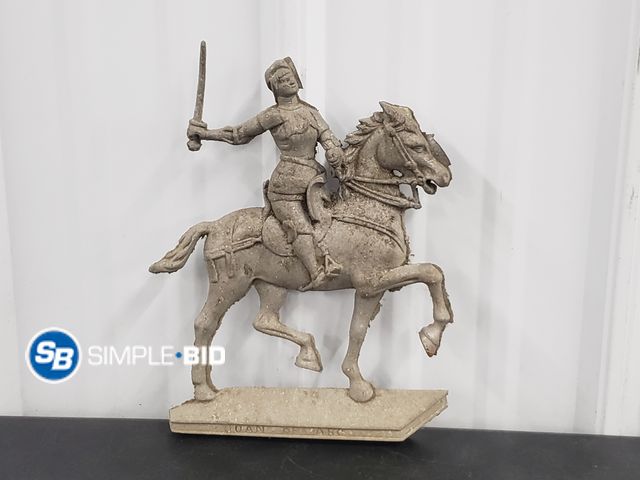 Lot 58-73601 - Metal Joan of Arc Plaque