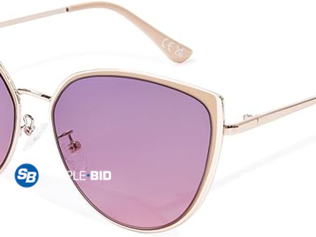 Lot 58-37032 - New Cat Eye Sunglasses for Women Fashion Oversized Metal Frame Cateye Shades UV400 Protection Vintag...