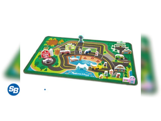 Lot 58-28798 - New Melissa &amp; Doug PAW Patrol Activity Rug - Adventure Bay