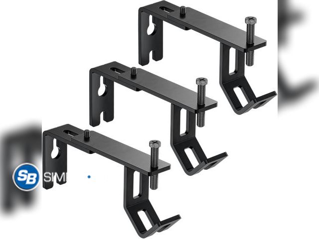 Lot 58-55845 - New Curtain Rod Bracket for All Curtain Rods from 5/8 to 1-1/8 Inches,The V-Shaped Design is More St...