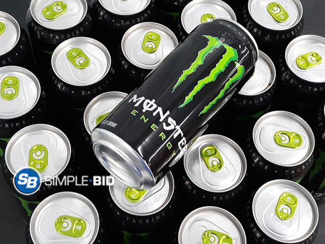 Lot 58-37699 - MONSTER! Lot of (24) Monster energy drinks - 16 fl oz - unopened - out of the box