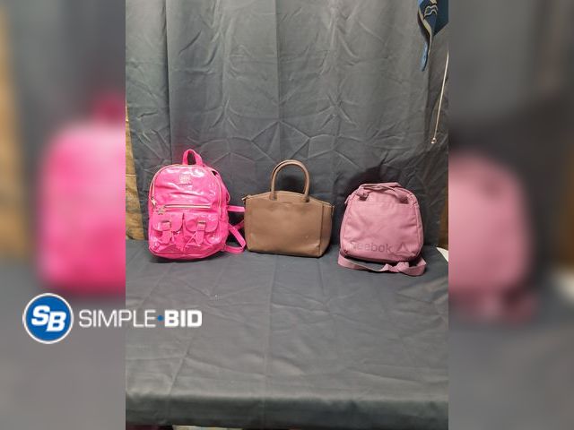 Lot 58-55758 - Lot of (2) Backpacks &amp; Purse (Reebok &amp; More)