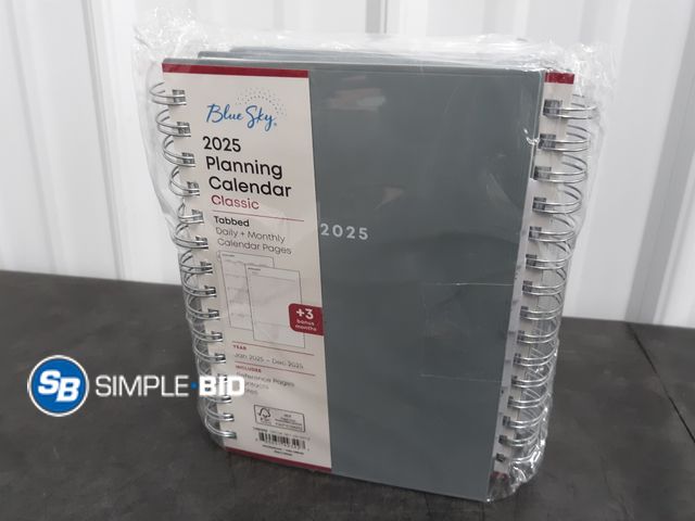 Lot 58-30264 - Lot of (4) Blue Sky 2025 Planning Calendar Classic