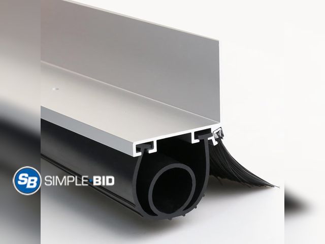 Lot 58-29111 - Universal Garage Door Weather Stripping Sweep Set - Approx 16'