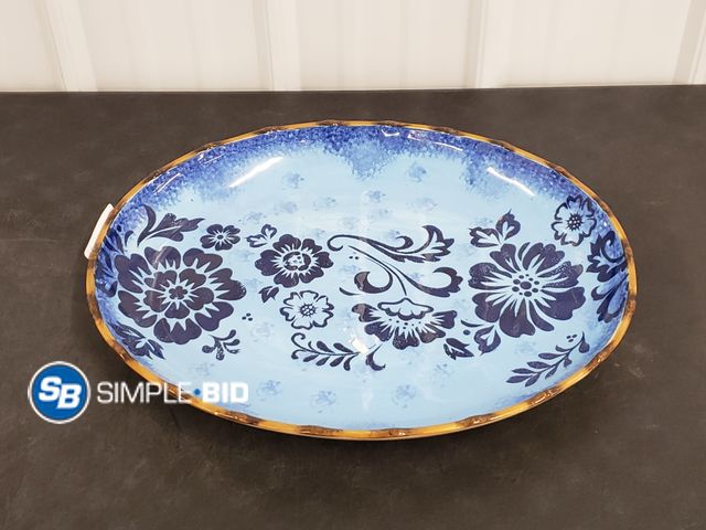 Lot 58-36590 - 18" Oval StoneLite  Serving Dish