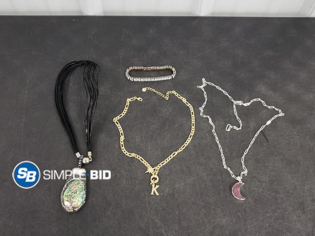 Lot 58-67842 - Lot of (3) Necklaces and Bracelet , Various Styles