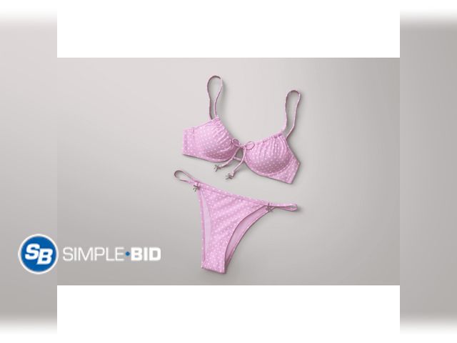 Lot 58-71176 - New No Boundaries Underwire Bikini Top and Bottoms - SIZE L (botom SIZE M)