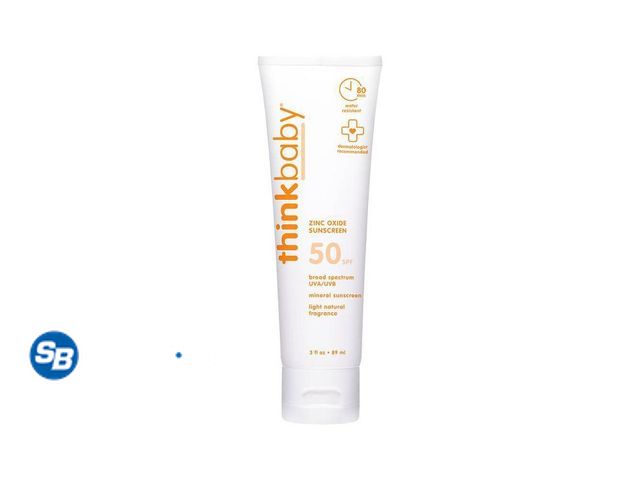 Lot 58-72786 - New Thinkbaby Mineral Sunscreen Lotion SPF 50 - 3 fl oz: Zinc Oxide, Whole Body Coverage, Paraben &a...